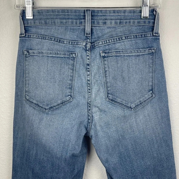 NYDJ Jeans Womens Size 2/27 Mid Rise Slim Leg Stretch Medium Washes Denim Blue - Picture 5 of 9
